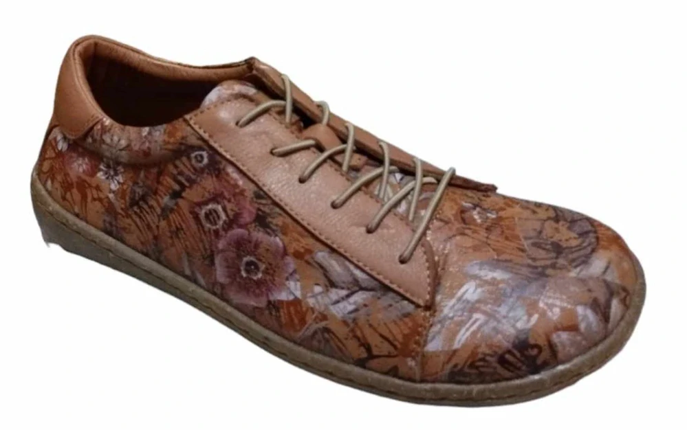 Dámská barefootová obuv, 404488 TIMOTI/FL/ TAN - FLOWER
