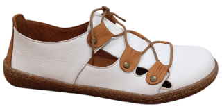 Dámská barefootová obuv, 504401/TIMOTI/ FL/WHITE