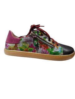 Dámská celoroční barefoot obuv N1297/S3/KA/KVĚTY